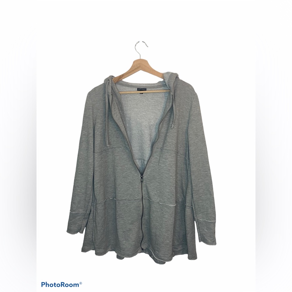 CoCo + Carmen Tiered Flounce Zip Up Hoodie